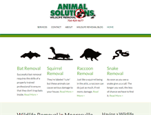 Tablet Screenshot of animalsolutionsinc.com